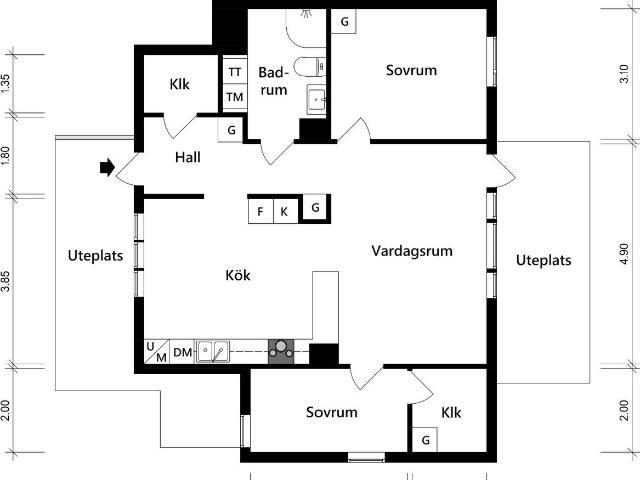 Bostadsrätt till salu i Olofstorp Högrells väg 1A | Länsförsäkringar Fastighetsförmedling