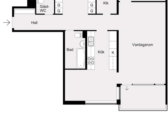 Bostadsrätt till salu i Östersund Krondikesvägen 74B | Länsförsäkringar Fastighetsförmedling