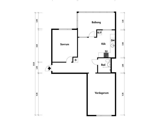 Bostadsrätt till salu i Örkelljunga Kungsvägen 3B | Länsförsäkringar Fastighetsförmedling