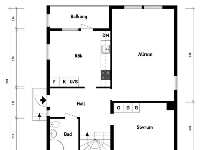 Bostadsrätt till salu i Perstorp Midgårdsgatan 24 | Länsförsäkringar Fastighetsförmedling