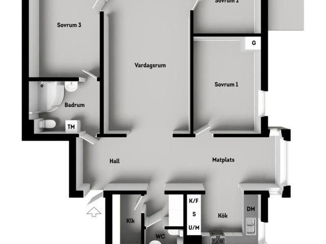 Bostadsrätt till salu i Skarpnäck Segelflygsgatan 22 | Länsförsäkringar Fastighetsförmedling