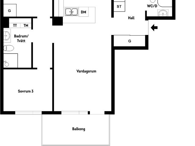 Bostadsrätt till salu i Sollentuna Turebergs allé 13 | Länsförsäkringar Fastighetsförmedling