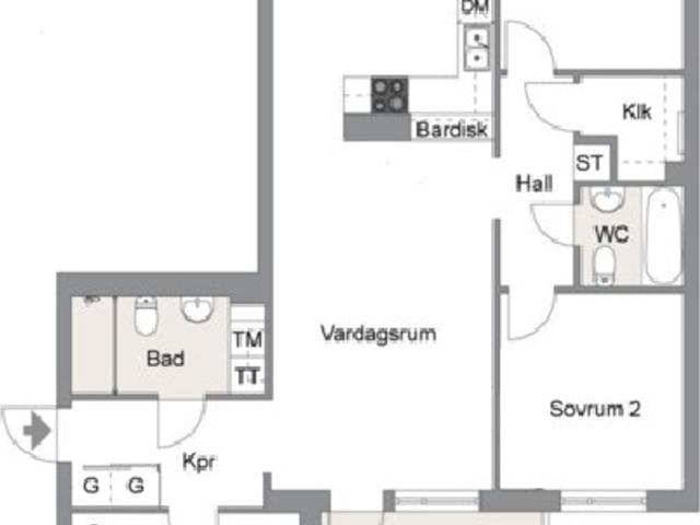 Bostadsrätt till salu i Solna Fridensborgsvägen 36, Vån 6 av 6 | Länsförsäkringar Fastighetsförmedling