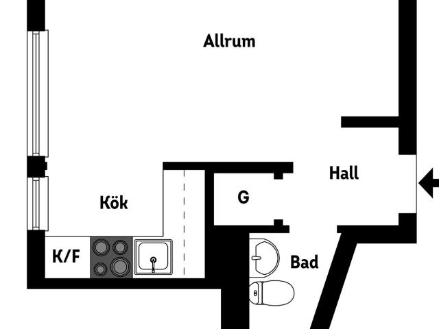 Bostadsrätt till salu i Stockholm Sankt Göransgatan 153, 7 tr | Länsförsäkringar Fastighetsförmedling