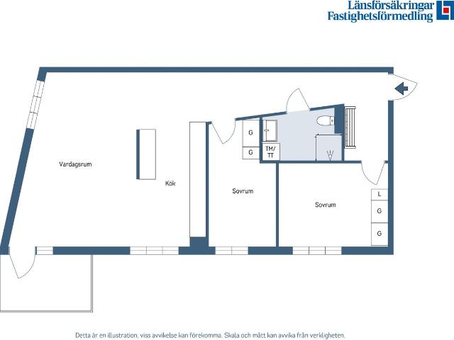 Bostadsrätt till salu i Strängnäs Nygatan 30C | Länsförsäkringar Fastighetsförmedling