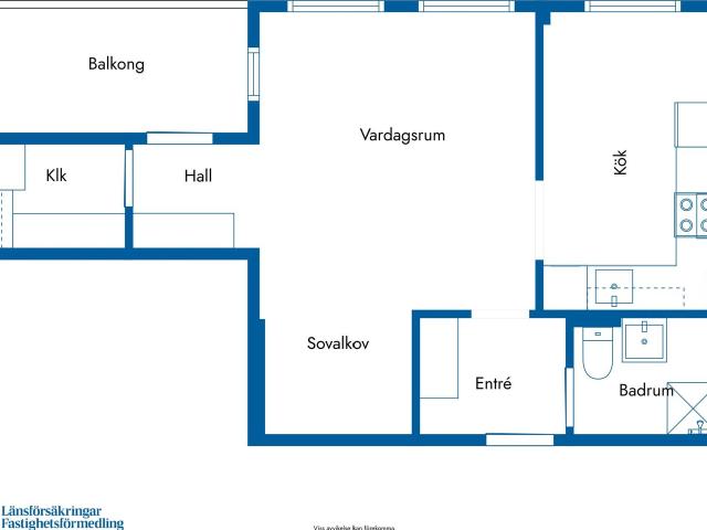 Bostadsrätt till salu i Sundsvall Korstavägen 17 | Länsförsäkringar Fastighetsförmedling