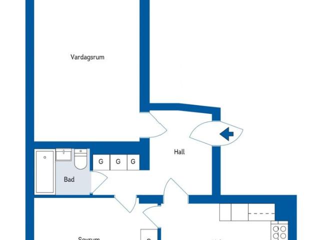 Bostadsrätt till salu i Sundsvall Sveavägen 11 B | Länsförsäkringar Fastighetsförmedling
