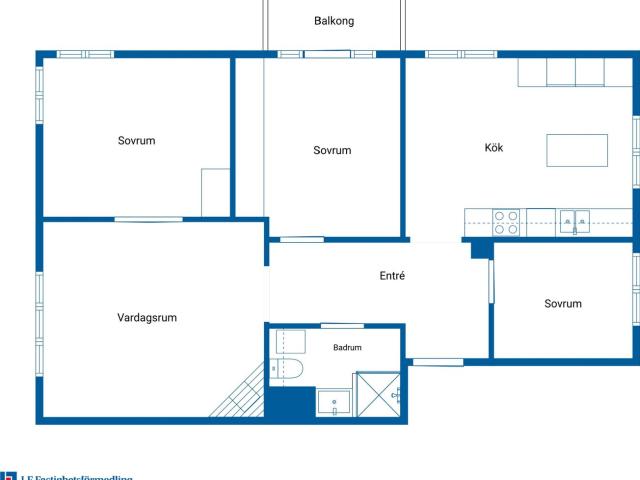 Bostadsrätt till salu i Sundsvall Västra långgatan 53 | Länsförsäkringar Fastighetsförmedling