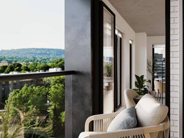 Bosco Habitats locatifs: appartements neufs à louer à NDG, devant le CUSM, avec vues spectaculaires, terrasse sur le