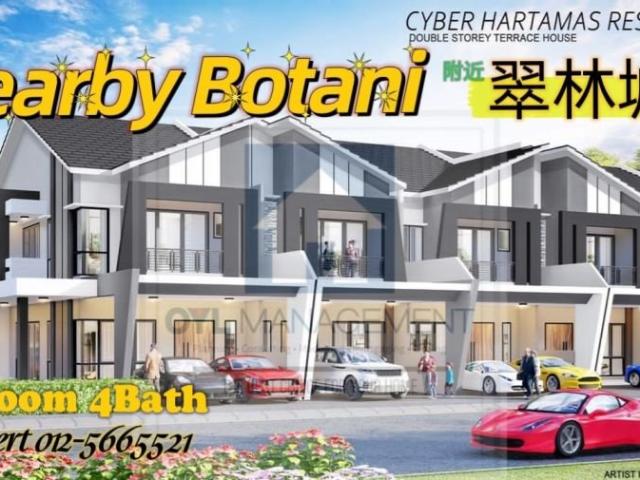 Botani Ipoh Cyber Hartamas New 2Storey terrace house