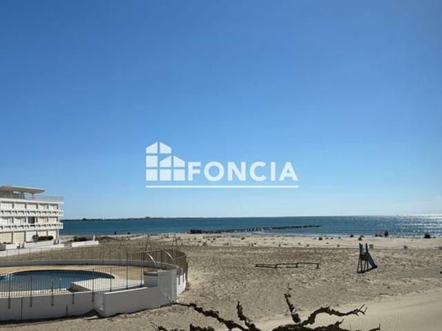 BOUCANET Belle vue mer grand P2 de 39 m² env parking privé