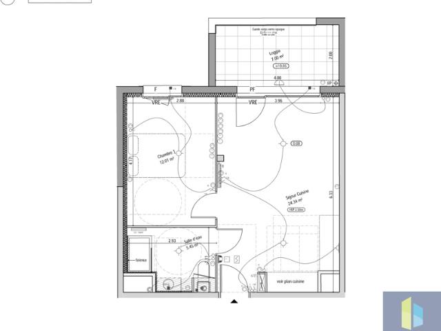 BOUCAU APPARTEMENT T2 AVEC PLACE DE PARKING TERRASSE LOGG