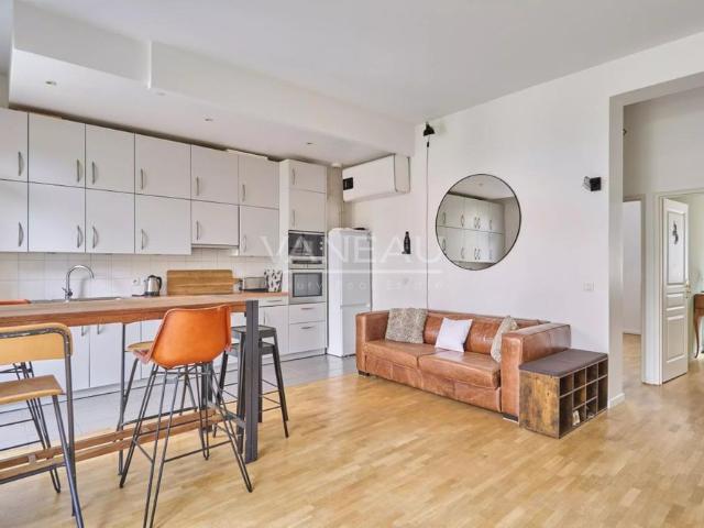 Boulogne Billancout Juste Limite Paris XVIè Jardin intérieur à usage Privatif, rue Résidentielle