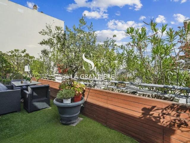 Boulogne Prince Marmottan Duplex familial avec terrasse