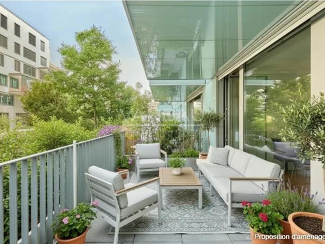 Boulogne Rives de Seine 2 pièces avec terrasse 14 m²