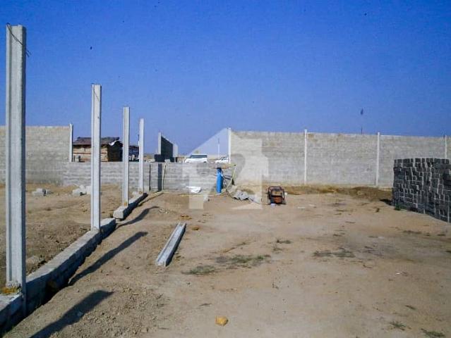 Boundary Wall Constructed 150 Feet Front For Long Term Lease Industrial Commercial Land