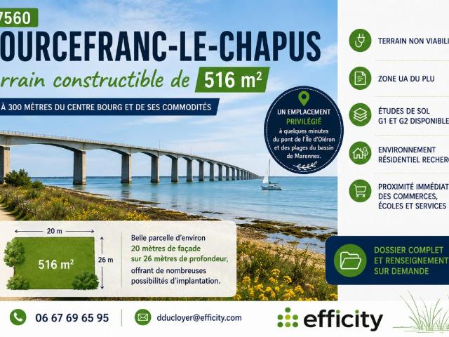 Bourcefranc le Chapus Vente Terrain 17