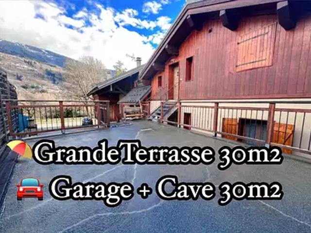 Bourg Saint Maurice 73700 Achat / Vente appartement 3 pièces t3 au dernier étage terrasse
