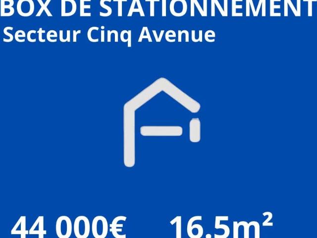 Box de stationnement 16m² cinq avenue