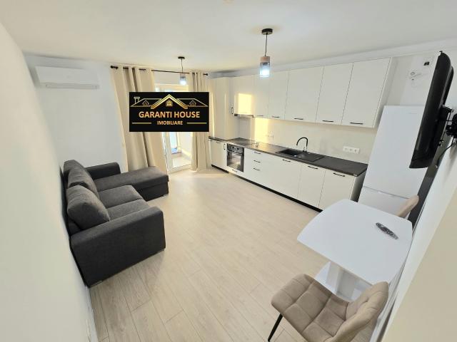 Bloc nou, apartament cu o camera, mobilat si utilat, 250€/Luna
