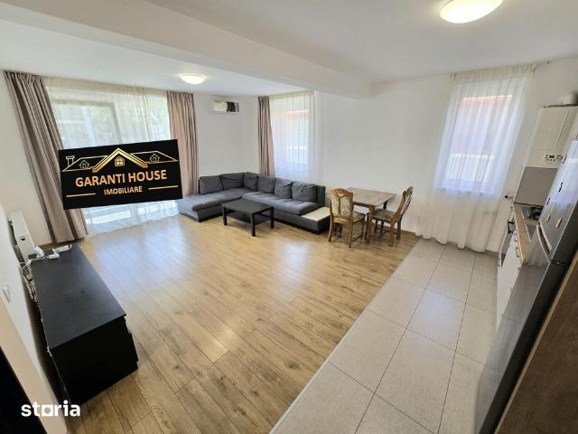 Bloc nou, apartament cu 2 camere + terasa, mobilat, parcare, 300€/Luna