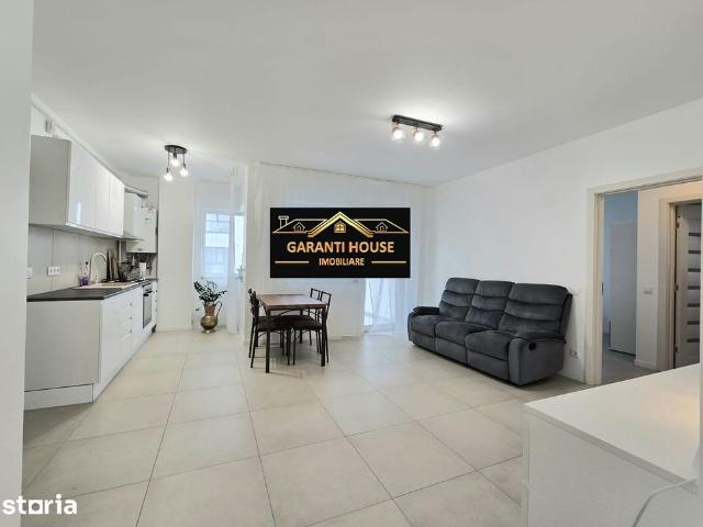 Bloc nou, apartament cu 3 camere, etaj 1, mobilat si utilat, 450€/Luna
