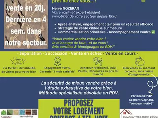 Blagnac 31700 Achat / Vente maison 6 pièces t6