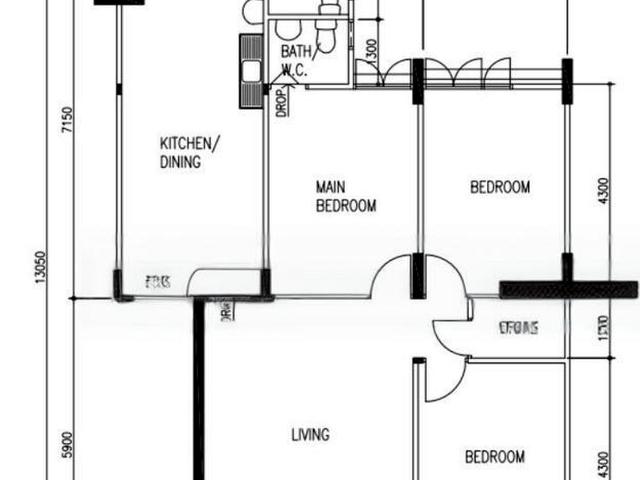 Blangah Garden Bukit Merah, HDB 4 Rooms