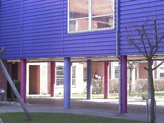 Blandet boligområde tæt på centrum med grønne områder
