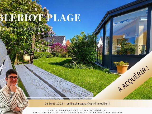 Blériot Plage – Maison familiale avec vie de plain pied, à 1. 148m² Sangatte