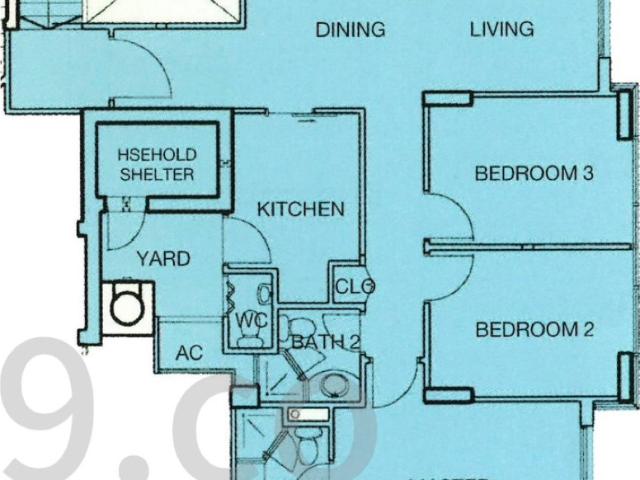 BLUE HORIZON Condominium For Rent, $5,999, 3 Bed 3 Bath 1,152 sqft $5.21 psf