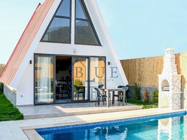 BLUE'DAN KİRALIK MENTEŞEOĞLU MAHALLESİ'NDE EŞYALI HAVUZLU VİLLA