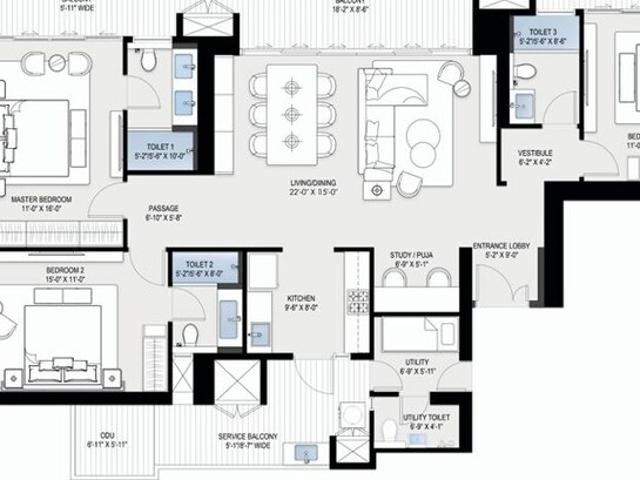 BPTP Downtown 66 3.5 Bedroom 2930 Sq. Ft. Apartment in Sector 66 Gurgaon Listing ID: #10325