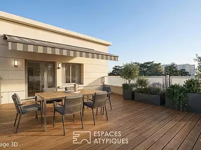 Bron 69500 Achat / Vente appartement 3 pièces t3 au dernier étage