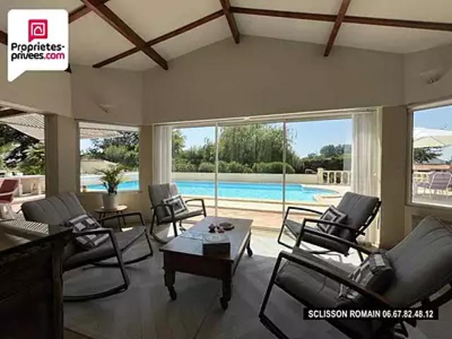Braud et Saint Louis 33820 Achat / Vente maison 7 pièces t7 piscine jardin