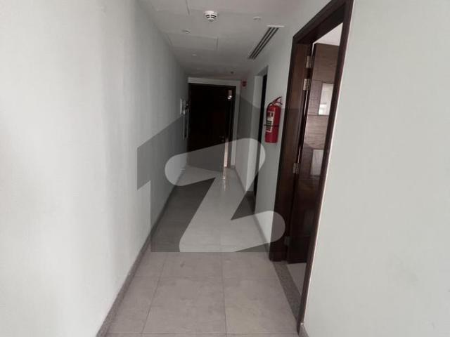 Brand new 3 bed room corner facing park with maid room apartment available for rent building a penta square by dha lahore