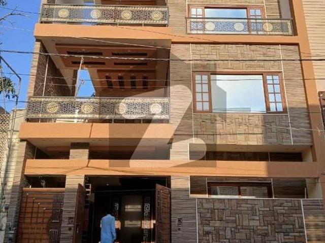 Brand new 240 square yard ground + 2 corner house available gulshan e iqbal block 13/d