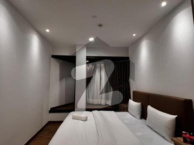 Brand new 2 bed fully furnished apartment available for rent penta square by dha lahore