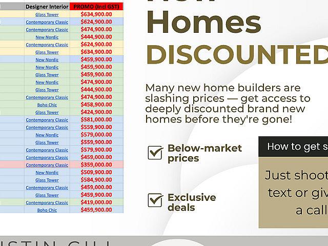 Brand New Homes At Discount Prices!