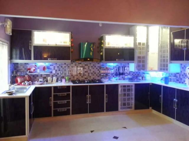 Brand new portion 4 rent 4 bed dd with roof with swimming pool Karachi Rashid Minhas Road ID 44984