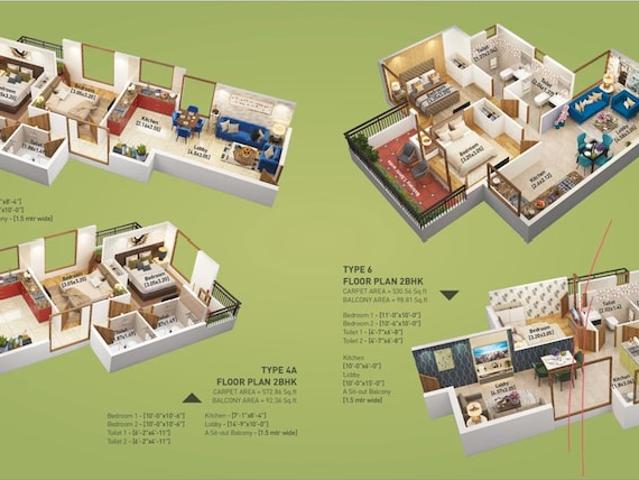 Breez Global Heights 89 3 Bedroom 748 Sq. Ft. Apartment in Sector 89 Gurgaon Listing ID: #9948