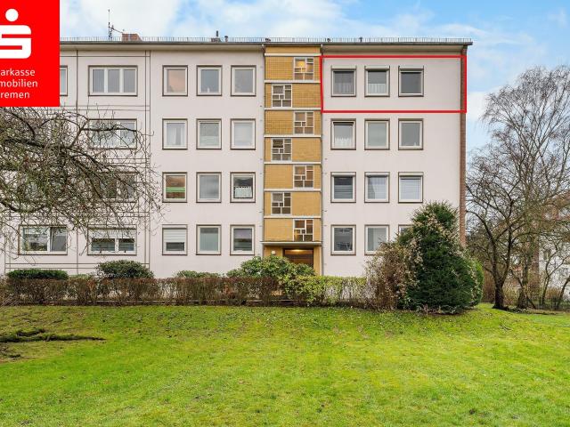 Bremen Gartenstadt Süd: Gepflegte 2 Zimmerwohnung mit verglastem Balkon