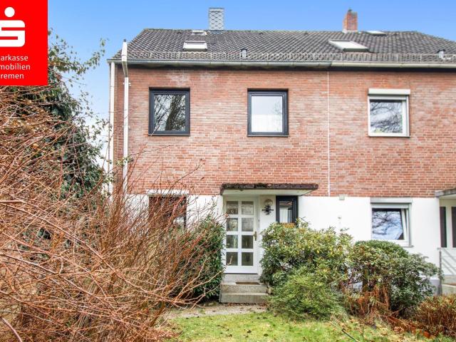 Bremen Lesum: Doppelhaushälfte mit Wintergarten, Garage, Terrasse und Garten in bevorzugter Lage