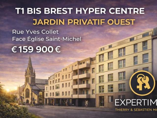 Brest St Michel T1 bis avec jardin privatif