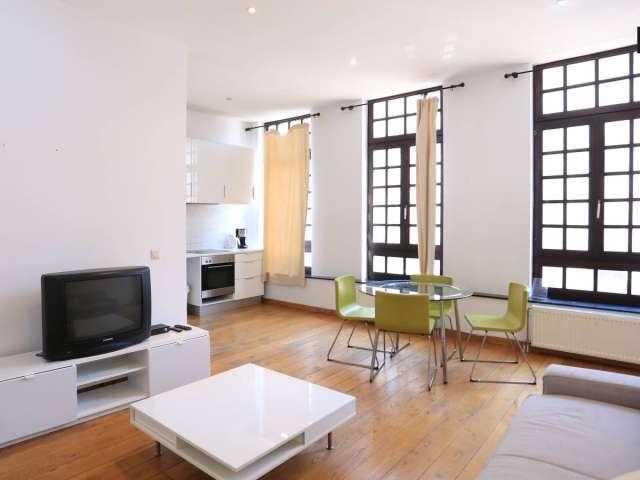 Bright 1 bedroom apartment for rent in Brussels city center
