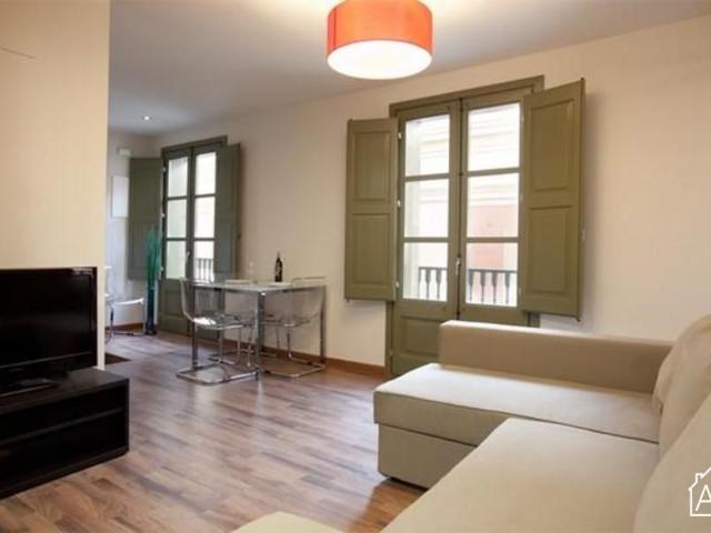 Bright 1 Bedroom Apartment near Las Ramblas with Balcony