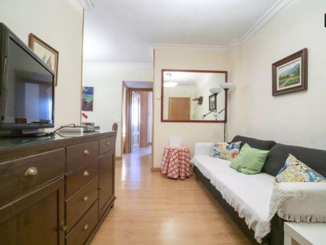 Bright 2 bedroom apartment with AC for rent near Metro in Puerta del Ángel