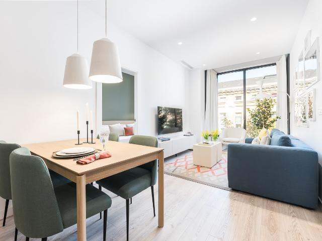 Bright apartment with shared roof terrace