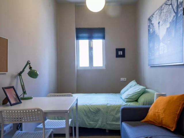 Bright room for rent in 5 bedroom apartment in L'Eixample