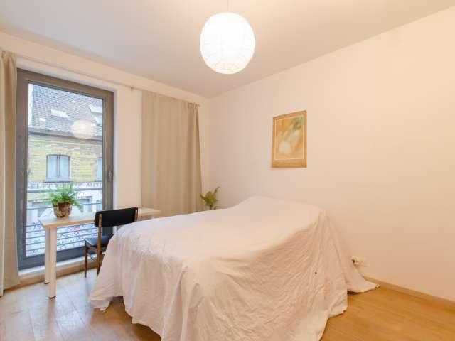Bright room in apartment in Saint Gilles, Brussels